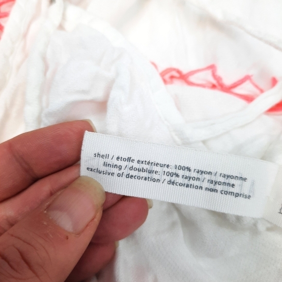 Aeropostale Boho Layered Tank Embroidered Diamond Lace Size Medium Women's - Picture 8 of 9